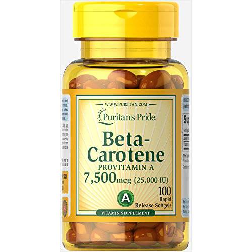 Beta Carotene for Immune and Eye Health by Puritan’s Pride to Support a Healthy Immune System 100 Softgels