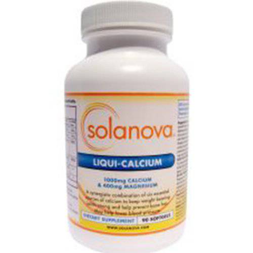 Solanova – Calcium Supplement – 1000mg Calcium & 1000 IU Vitamin D – 90 Softgels