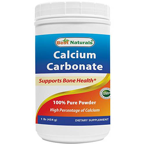 Best Naturals Calcium Carbonate Powder 1 Pound - Food Grade (16 OZ (Pack of 1))