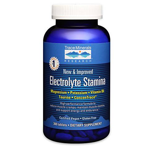 Trace Minerals | Electrolyte Stamina Tablets | Magnesium & Potassium to Boost Energy, Hydration & Muscle Endurance, Reduce Cramps | Vegan, Gluten Free, Sugar Free | 600 Count (100-Day Supply)