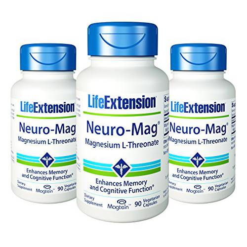 Life Extension Neuro-mag Magnesium L-threonate 90 X 3