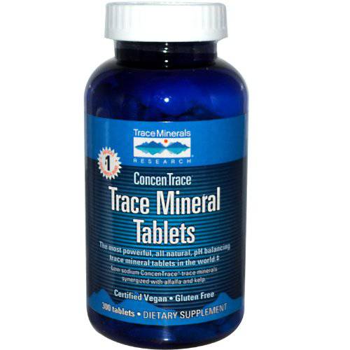 Trace Minerals ConcenTrace Trace Mineral Tablets - 300 Tabs