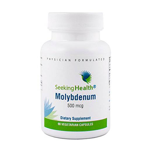 Seeking Health Molybdenum 500 – Molybdenum Glycinate Chelate – Supports Metabolism and Iron Utilization* - Metabolism Supplement - 90 Vegetarian Capsules