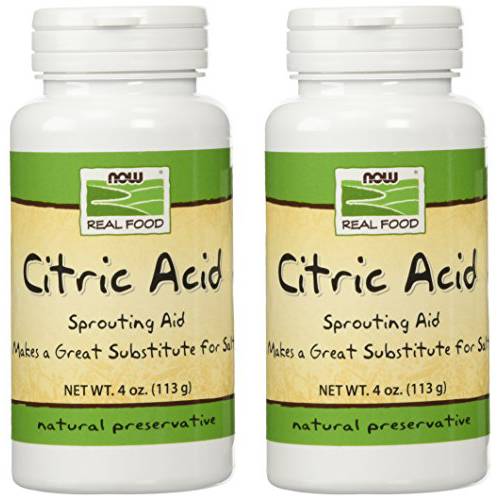 Now Foods - Citric Acid, 4 oz powder (Pack of 2)