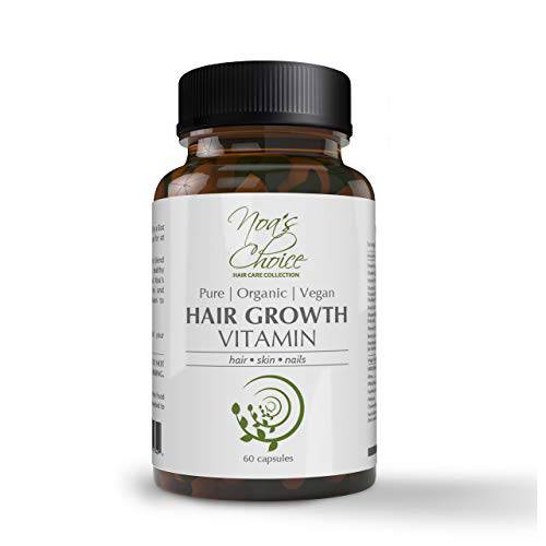 Noa’s Choice Organic Ayurvedic Hairgrowth Vitamin Healthy – Thicker -Stronger & Faster Growing Hair