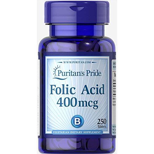 Puritan’s Pride Folic Acid 400 mcg - 250 Tabs
