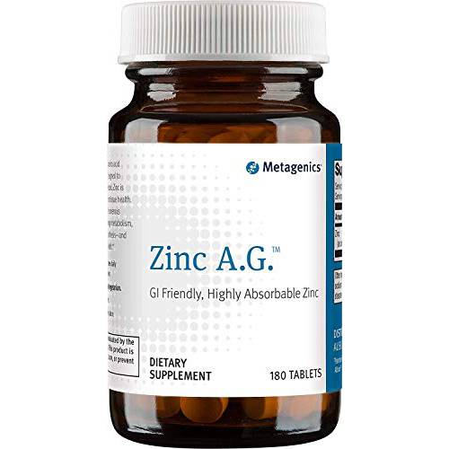 Metagenics Zinc A.G.™ – GI-Friendly Highly Absorbable Zinc – 60 Servings