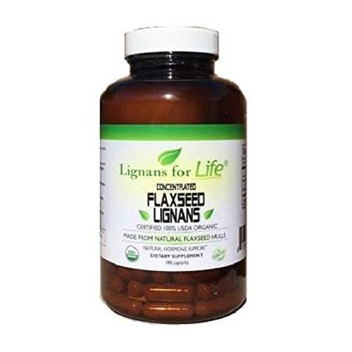 Lignans For Life SDG Flaxseed Lignans from Flaxseed Hulls for Dogs & People, 15mg - 180 Capsules