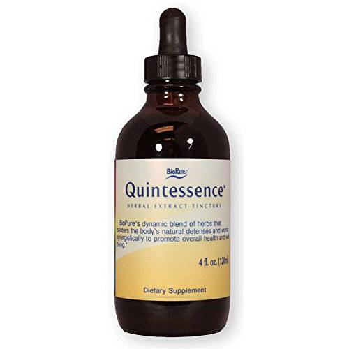 BioPure Quintessence – Botanical Tincture of 5 Herbal Extracts, Including Astragalus & Japanese Knotweed to Support Immune, Lymphatic Circulation, Gut, Liver & Whole-Body Wellness – 4 fl oz