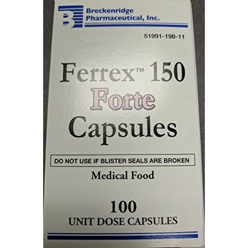 Ferrex 150 Forte Capsules - 100 Count Blister Pack