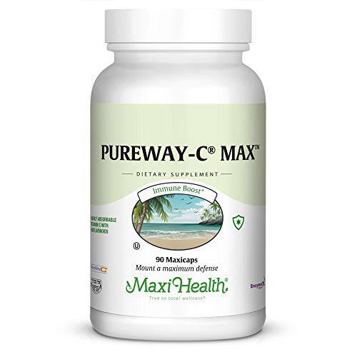 Maxi Health PureWay-C Max - Highly Absorbable Vitamin C - Immune Booster - 90 Capsules - Kosher