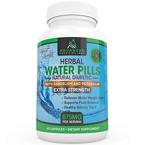 Herbal Water Relief Diuretic Pills with Dandelion and Potassium
