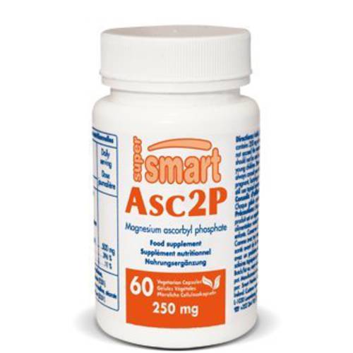 Supersmart - Asc2P 500 mg Per Day (Magnesium Ascorbyl Phosphate) - Anti-Aging & Antioxidant Supplement - Powerful Form of Vitamin C | Non-GMO & Gluten Free - 60 Vegetarian Capsules