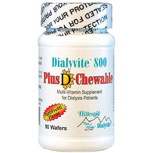 Dialyvite 800 Plus D Chewables - 90 Wafers (Renal Supplement)