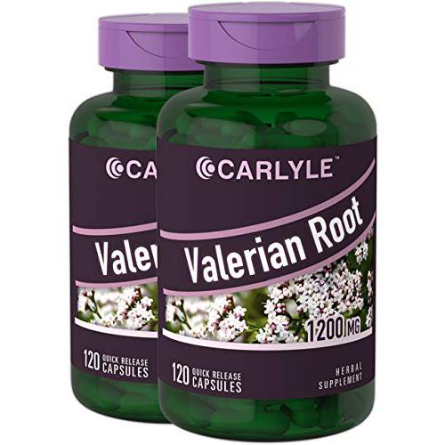 Valerian Root Capsules | 240 Pills | High Potency | Non-GMO, Gluten Free | Herb Extract Supplement | by Carlyle
