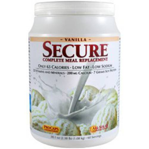 Andrew Lessman Secure Soy Complete Meal Replacement – Vanilla 10 Servings – Only 63 Calories, 7 Grams Non-GMO Soy Protein, Vitamins & Minerals, Low-Fat, Nutritious & Delicious, Mixes Instantly