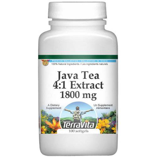 Extra Strength Java Tea (Orthosiphon) 4:1 Extract - 450 mg (100 Capsules, ZIN: 511045)