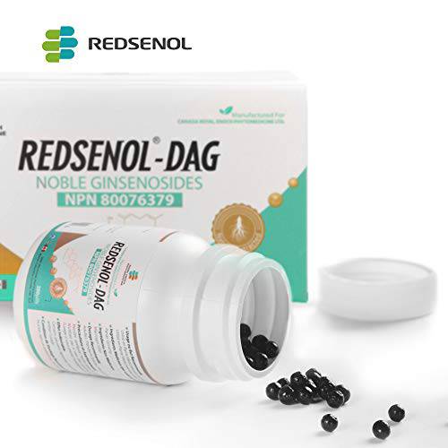 Redsenol DAG Sublingual Pills–8 Rare Ginsenosides:Rk2 Rh3 aPPD Rg5-18% Rare Ginsenosides-2 Bottles x 480 Pills