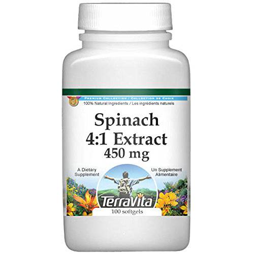 Spinach 4:1 Extract - 450 mg (100 Capsules, ZIN: 516916)