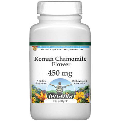 Roman Chamomile (Chamaemelum nobile) Flower - 450 mg (100 Capsules, ZIN: 511282)