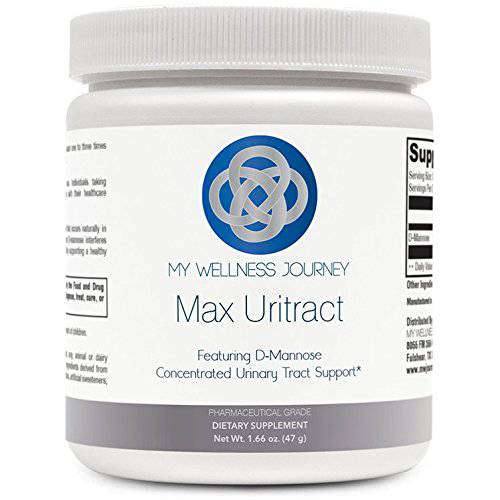 D-Mannose- Max Uritract by My Wellness Journey - All- Natural Concentrated Urinary Tract Support from Naturally sourced d-mannose- Pharmaceutical Grade- 50 Servings 1.66 oz (47 g)
