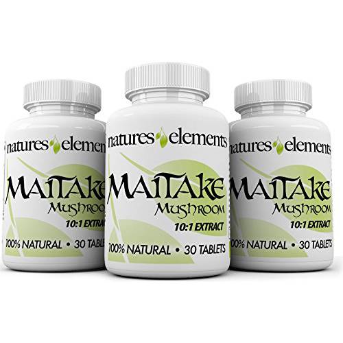 Maitake Mushroom for Immune Support - Pack of 3 - Powerful 10:1 Maitake Extract - Standardized 30% Polysaccharides - Vegetarian Safe
