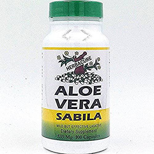 Herbacure Aloe Vera Sabila (1070Mg per serving) 100 Capsules