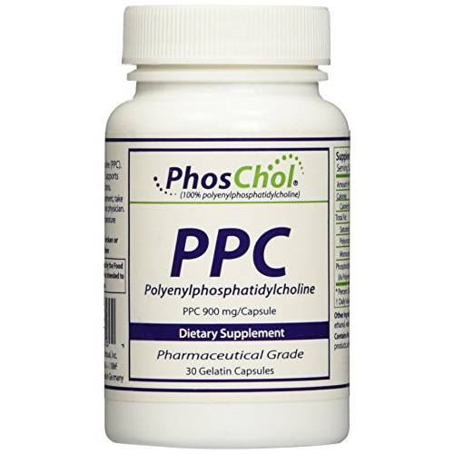 Nutrasal PhosChol PPC Polyenyl PhosphatidylCholine Choline Supplement 900mg 30 Gelatin Capsules