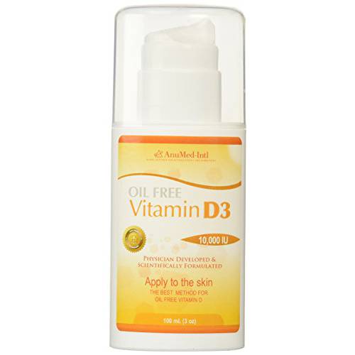 ANUMED INTERNATIONAL Vitamin D3 Cream Oil Free, 0.02 Pound