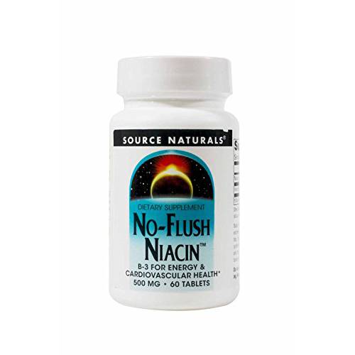 Source Naturals No-Flush Niacin 500 mg Tabs, 60 ct
