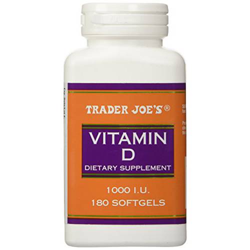 Trader Joe’s Vitamin D-3 1000iu, 180softgels