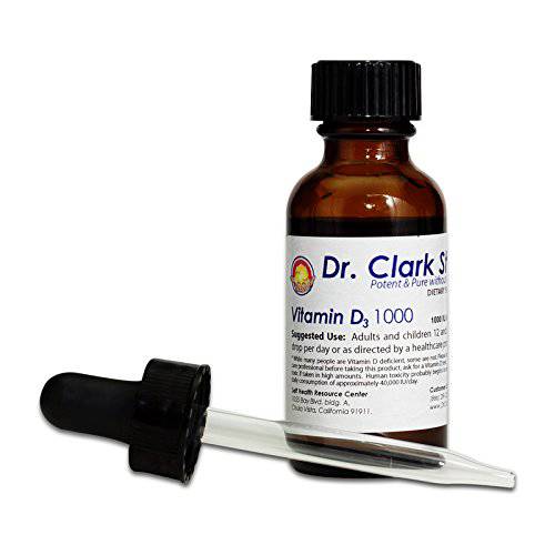Dr. Clark Liquid Vitamin D Supplement, 1000 IU, 1 fl oz