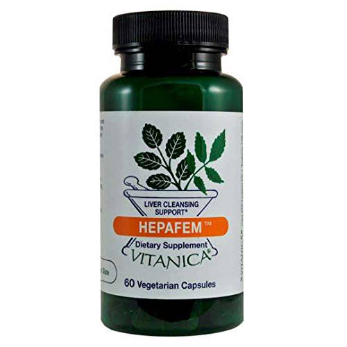 Vitanica Hepafem, Liver Cleansing Support, Vegan/Vegetarian, 60 Capsules