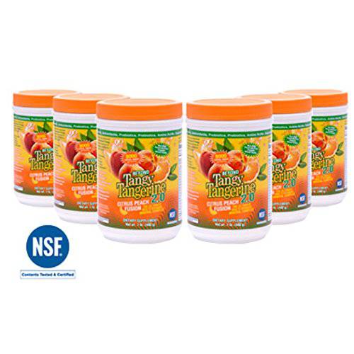 Youngevity BTT 2.0 Citrus Peach Fusion 480 g Canister, Packaging May Vary - 6 Pack