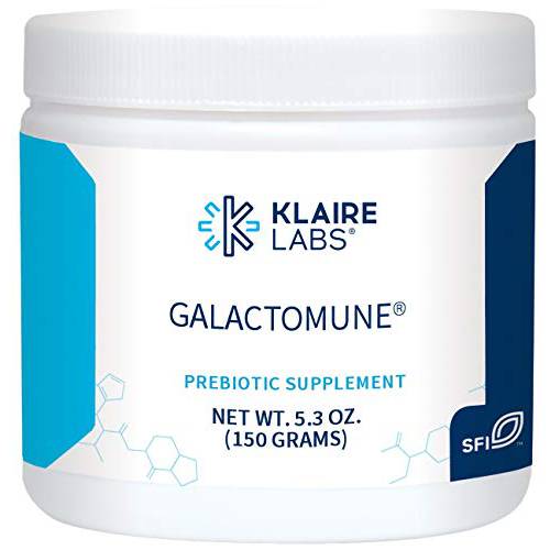 Klaire Labs Galactomune Powder - Prebiotic Beta-Glucan & Galactooligosaccharides Immune Support (30 Servings, 150 Grams)