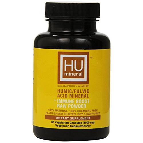 Humineral Humic and Fulvic Mineral Immune Boost Raw Powder Mineral Supplement, 60 Count