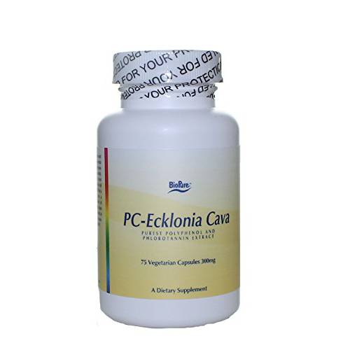 BioPure PC Ecklonia Cava - Patented Polyphenol and Phlorotannin Extract (300 mg, 75 vegetarian capsules)
