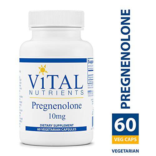 Vital Nutrients - Pregnenolone - Supports Mood, Memory and Immune Function - 60 Vegetarian Capsules per Bottle - 10 mg