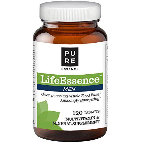 Pure Essence Labs LifeEssence Mens Formula - World’s Most Energetic Multiple - The Master Multiple - 120 Tablets