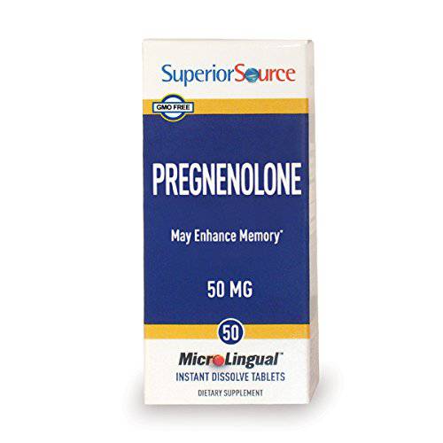 Superior Source Pregnenolone Nutritional Supplements, 50mg, 50 Count
