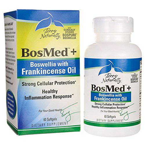 Terry Naturally BosMed + Boswellia with Frankincense Oil - 60 Softgels - Healthy Inflammation Support Supplement, Promotes Cellular Protection - Non-GMO, Gluten-Free - 60 Servings