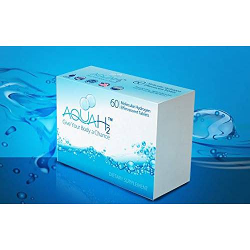 Aquah2 Molecular Hydrogen Tablets | 60 Hydrogen Water Tablets by Aquah2