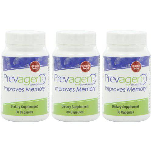 Prevagen Improves Memory - Regular Strength 10mg, 30 Capsules |3 Pack| with Apoaequorin & Vitamin D & Prevagen 7-Day Pill Minder | Brain Supplement for Better Brain Health