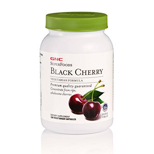GNC SuperFoods Black Cherry, 120 Capsules, Natural Source of Iodine