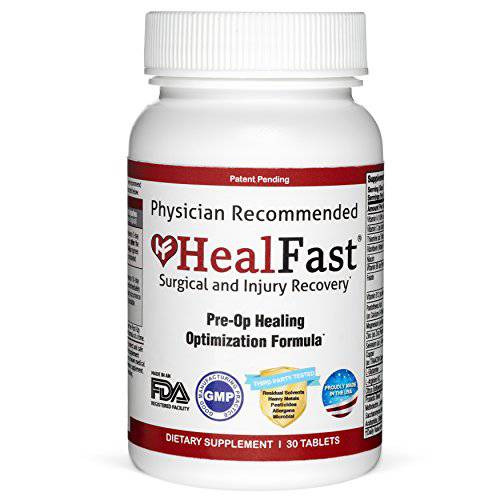 Heal Fast Surgery & Injury Recovery Supplement (Pre-Op): Quercetin, Probiotics Supplement | Wound Healing, Pain Relief, Liposuction, Tummy Tuck, and BBL Post Surgery Supplies