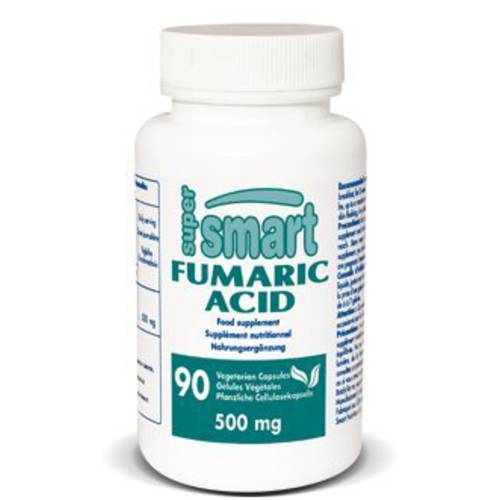 Supersmart - Fumaric Acid 500 mg Per Day - May Help to Reduce Patches of Peeling Skin - Anti Inflammatory Supplement | Non-GMO & Gluten Free - 90 Vegetarian Capsules