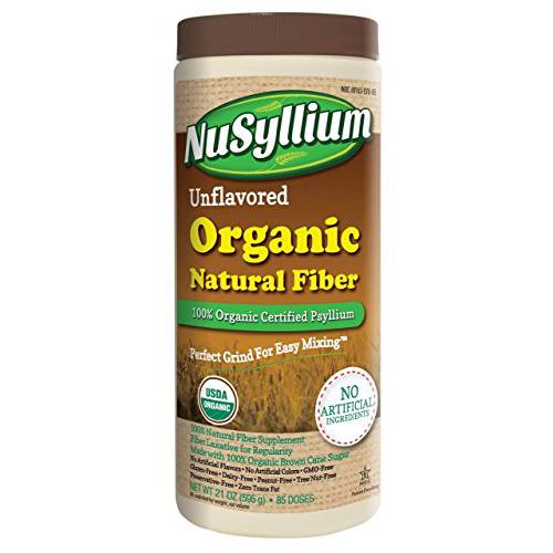 Nusyllium Organic Fiber, Unflavored, 85 Servings
