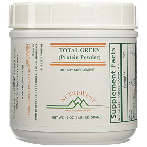 Nutri-West - Total Green Protein Powder - 16oz