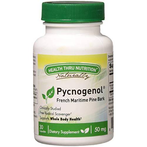 Health Thru Nutrition Pycnogenol Vegecaps, 50mg (Pack of 30)