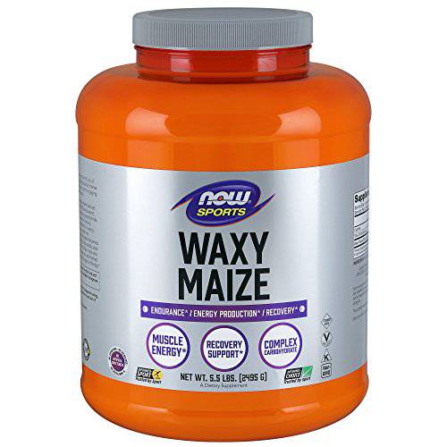 NOW Sports Nutrition, Waxy Maize Powder, Endurance*/Energy Production*/Recovery*, 5.5-Pound
